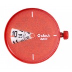 Digital red o clock