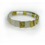 Armband zilver deels verguld