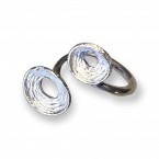 Zilveren ring structuur