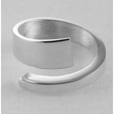 moderne zilveren ring