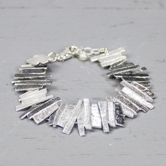 zilveren armband schors